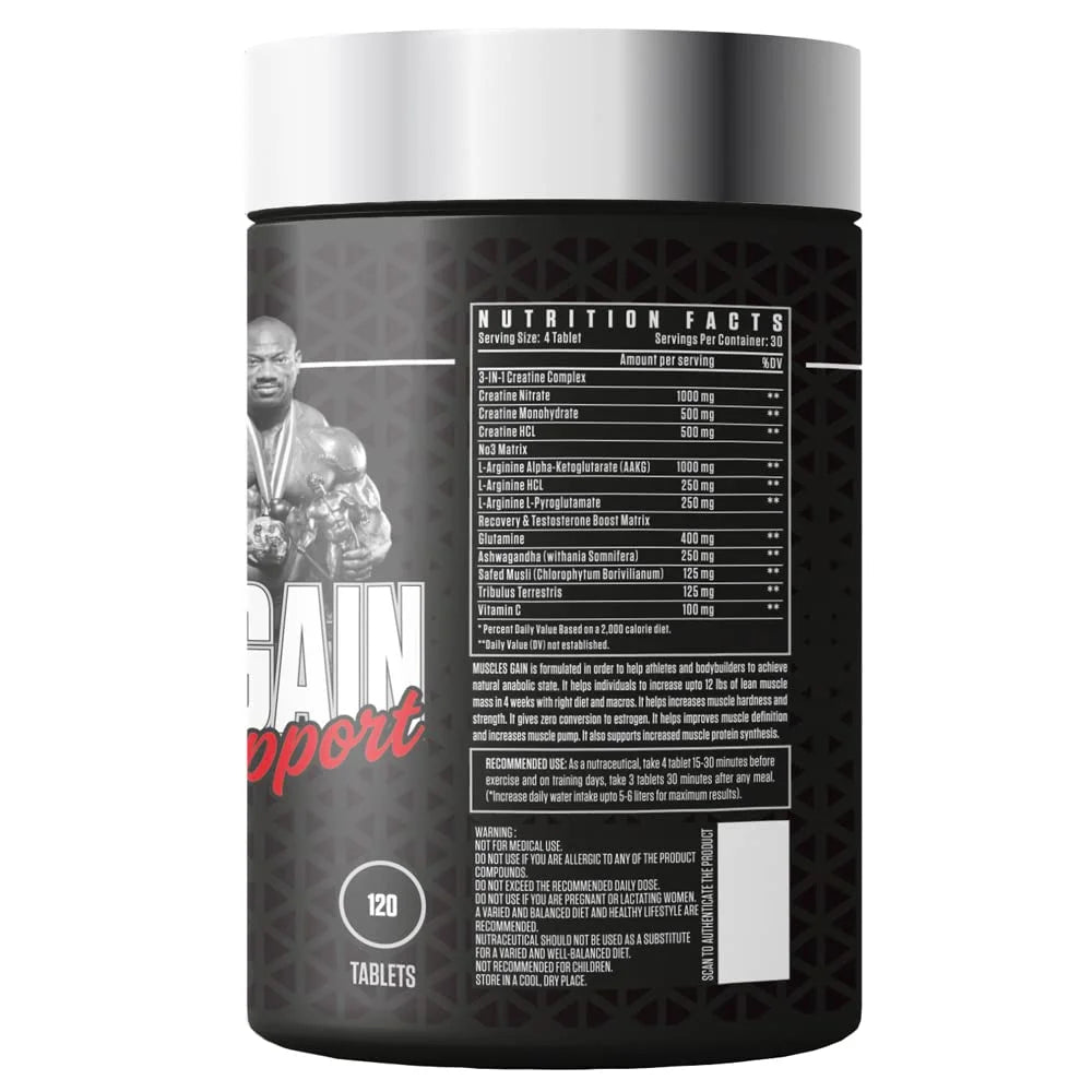 Muscle Gain Support 120 Tablets Q50316
