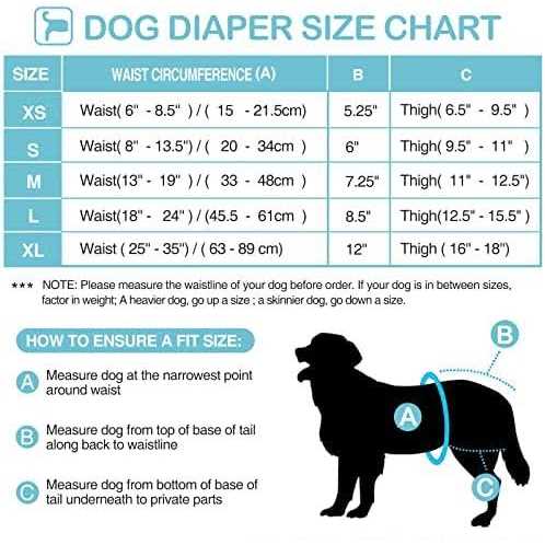 3 Pack Washable Reusable Dog Diapers N5609