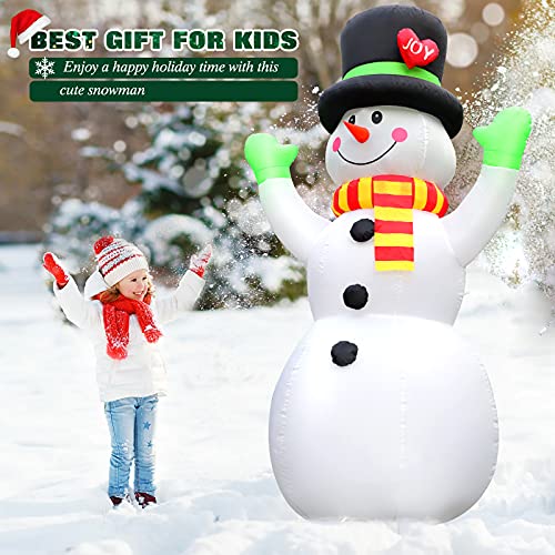 7FT Christmas Inflatable Snowman with LED Light O23615