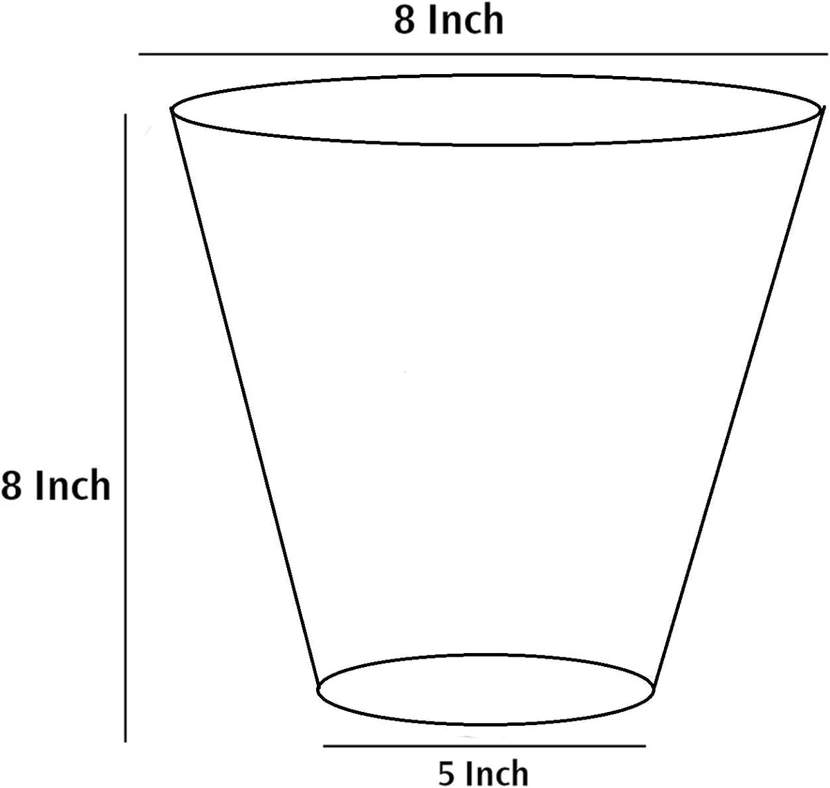 Ceramic Flower Pot Planter Vase Set of 2 8 Inch Cream Z64796