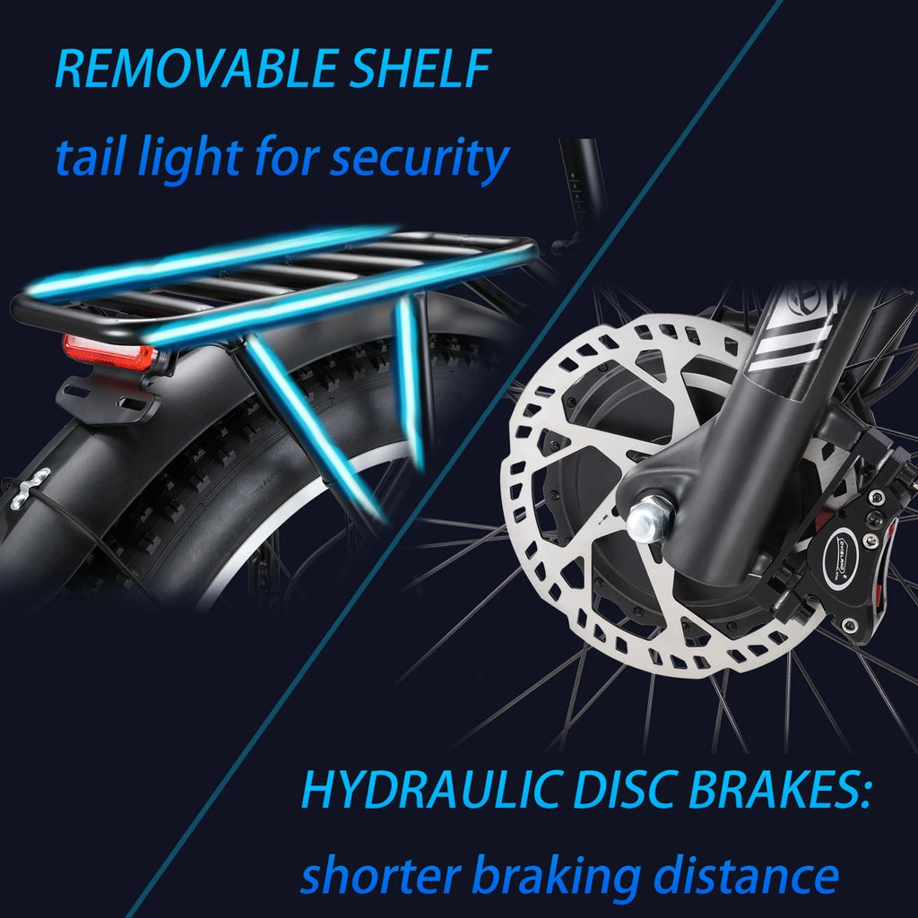 48V 23Ah Dual Motor AWD Electric Bike O709203