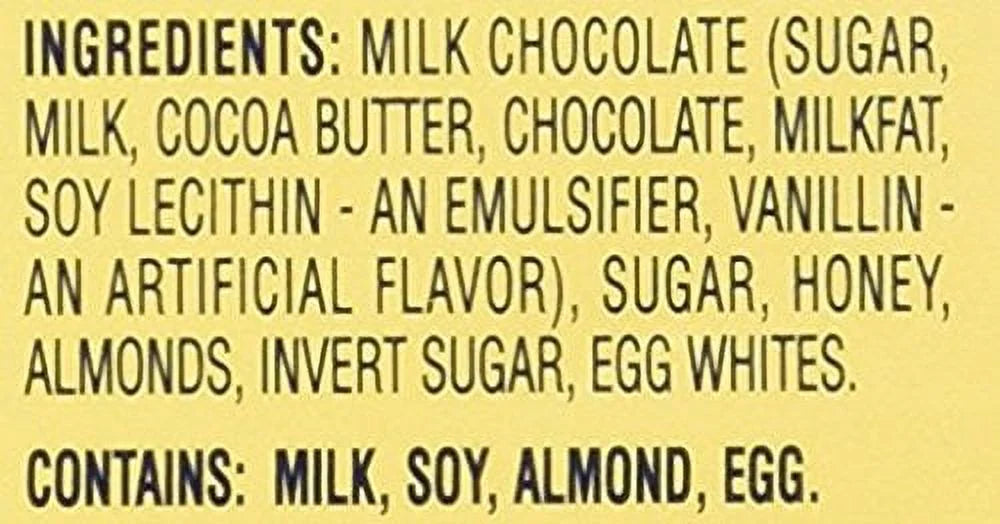 Swiss Milk Chocolate with Honey & Almond Nougat 12 Bars J9845