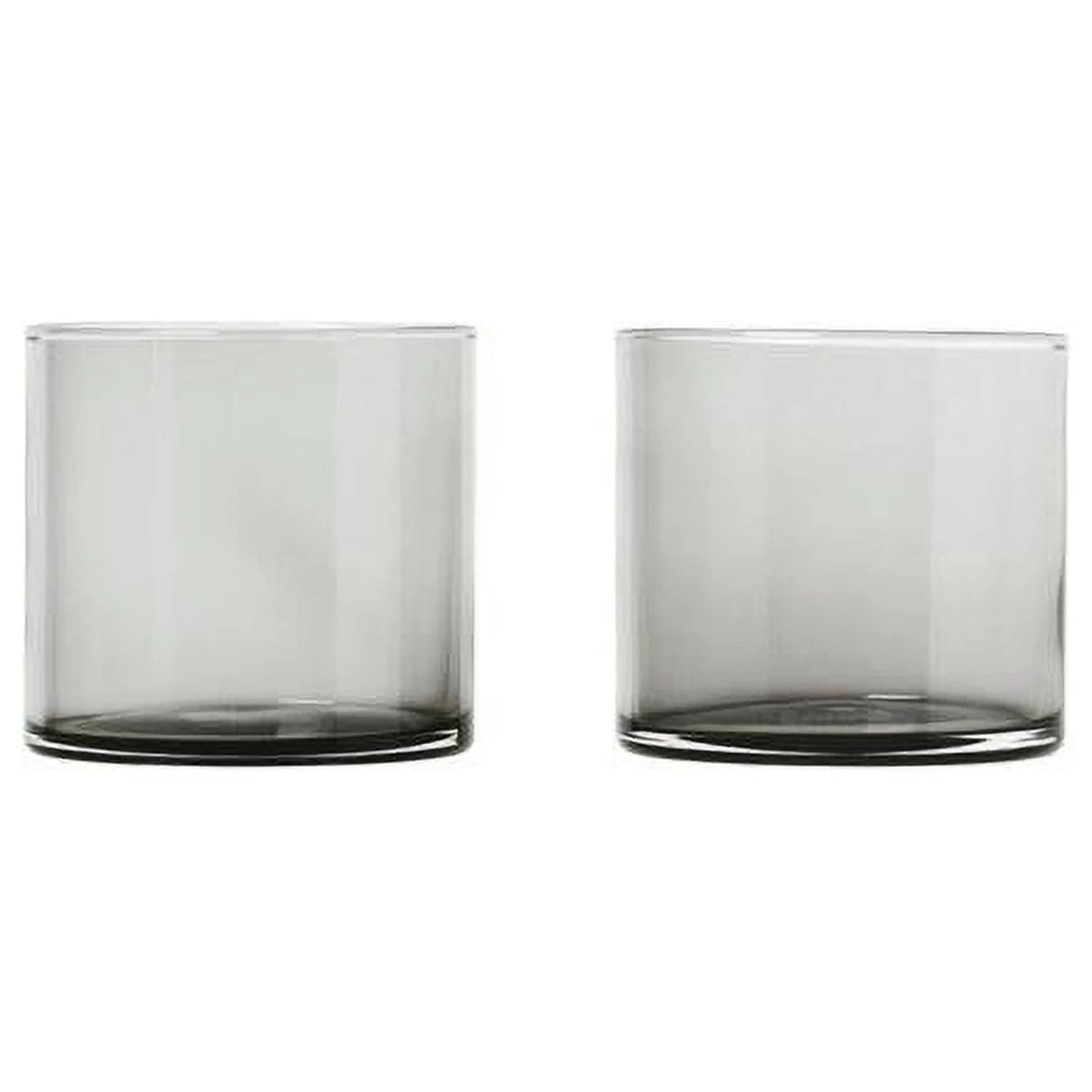 Smoked 7 oz Drinking Glasses Set of 2 U18619