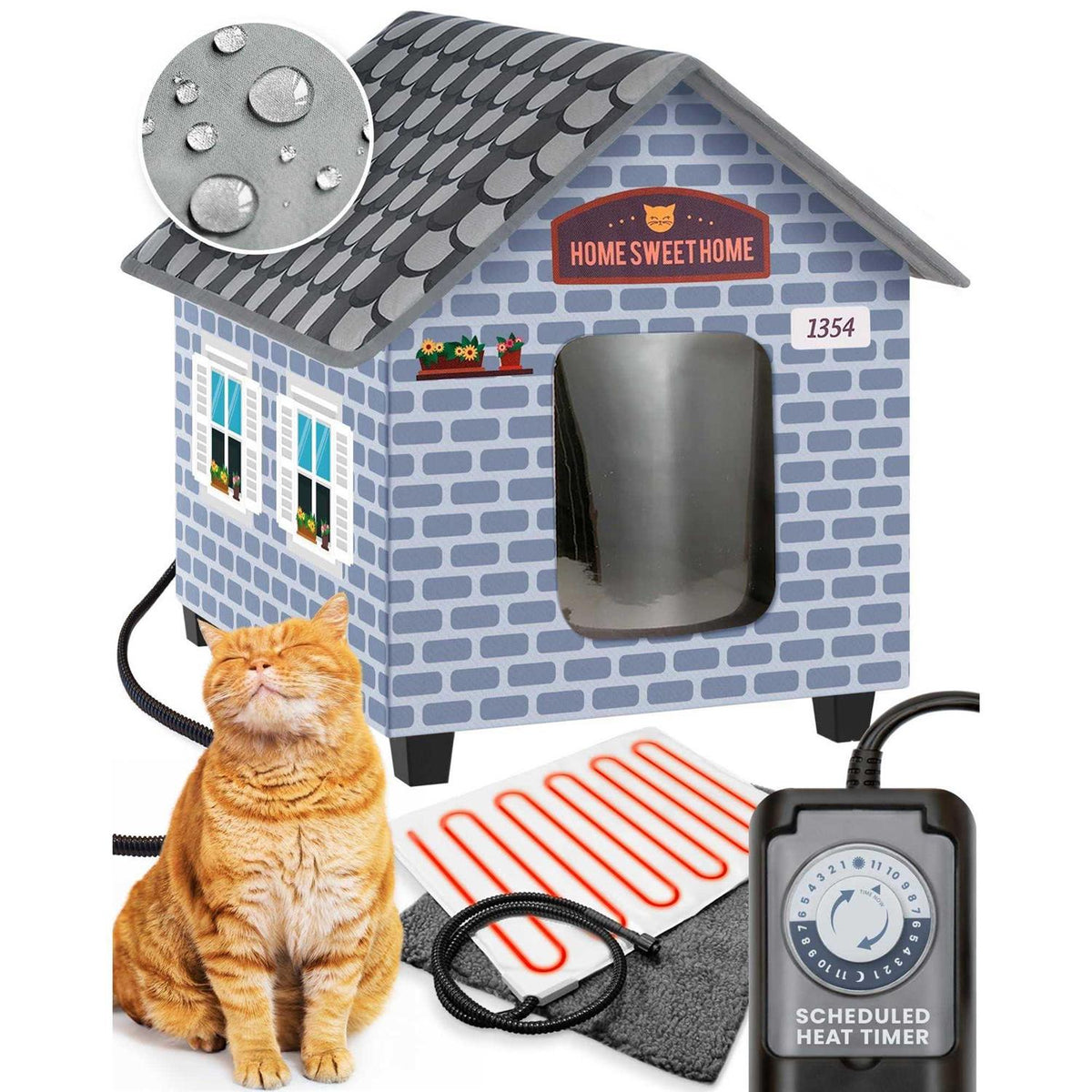 Heated Cat Houses Y6284