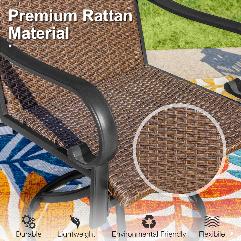 7 Pieces Wicker Rattan Patio Dining Set U5282