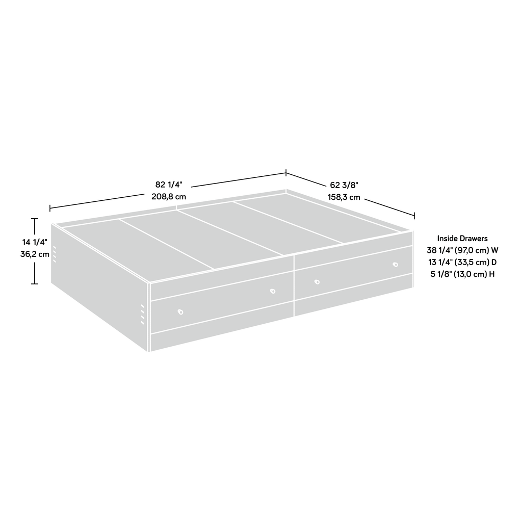 Queen Storage Platform Bed I606880