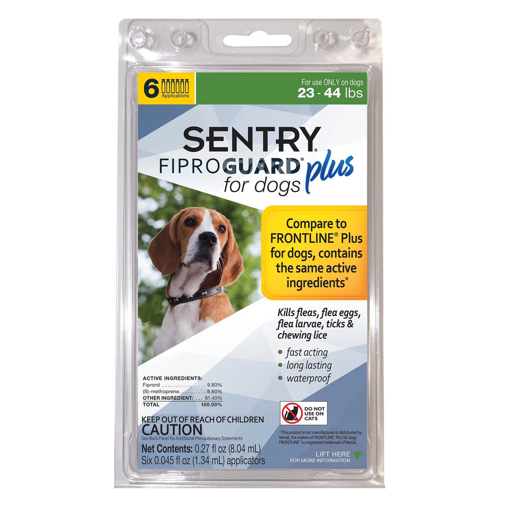 Flea and Tick Squeeze-on Drops for Dogs, 23-44 Pounds, 3 Application Z8285