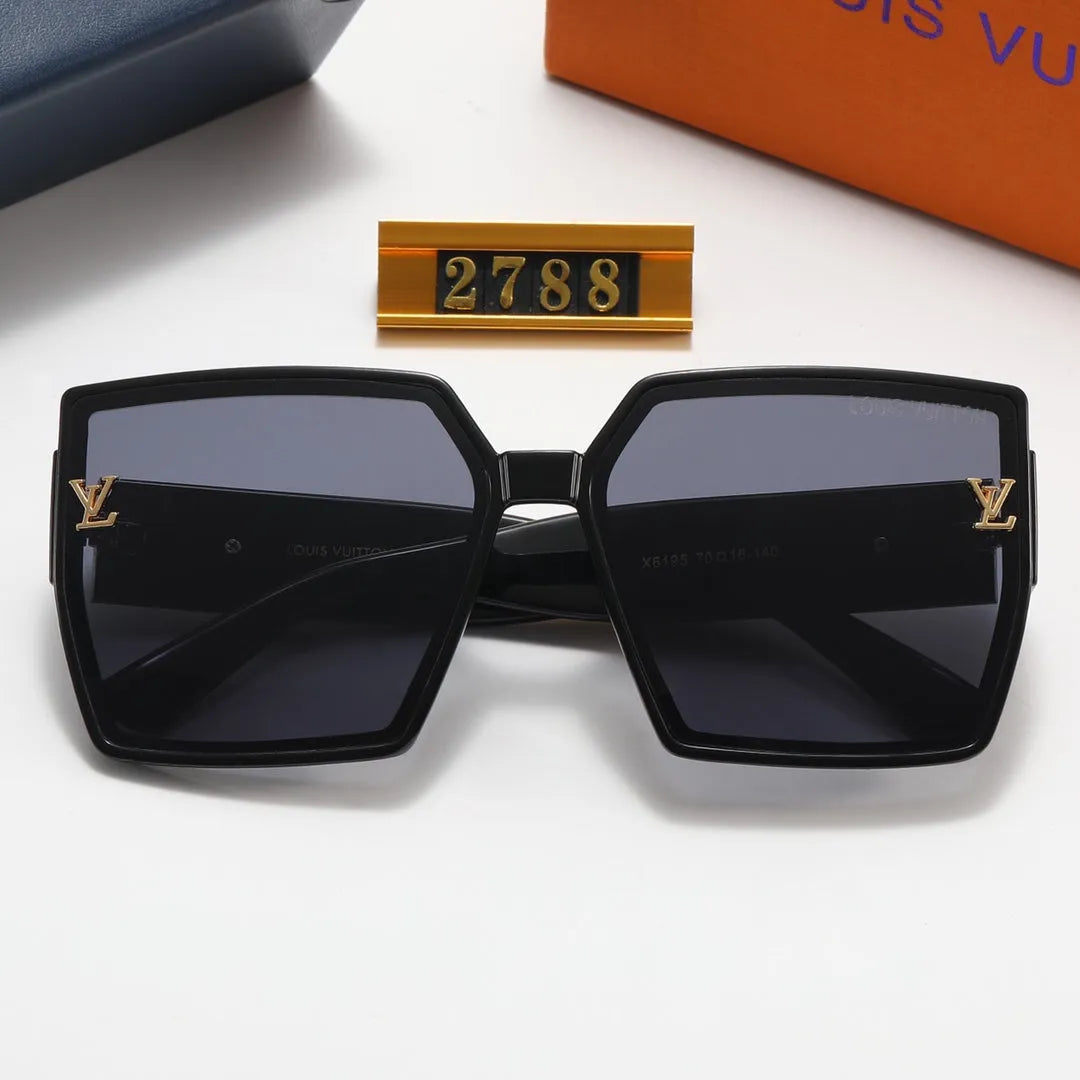 Square Rhinestone Polarized Sunglasses Z23410