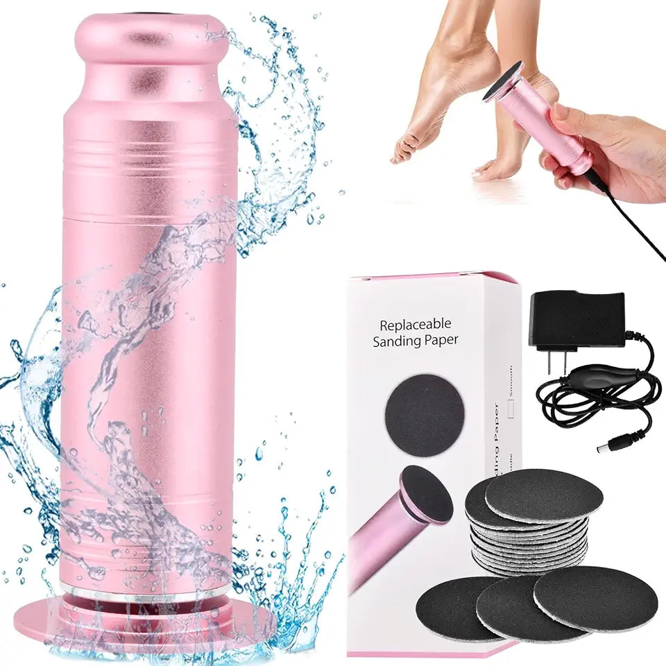 Electric Foot Callus Remover with Speed Controller and 60 Pcs Sandpaper Discs N155
