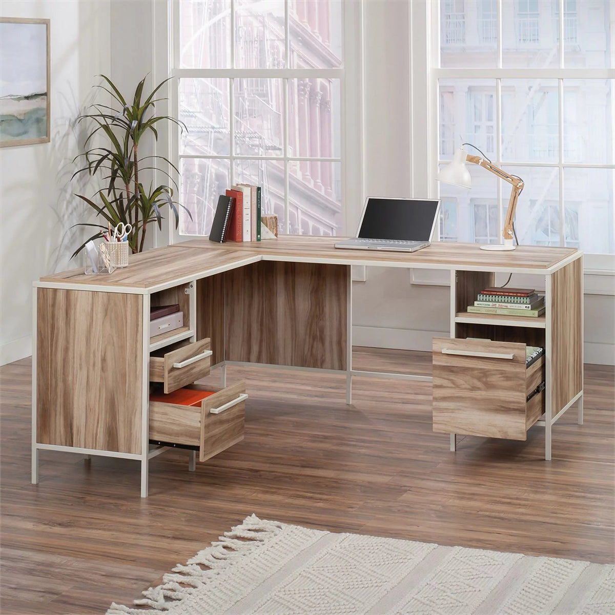 Engineered Wood L-Desk S88818