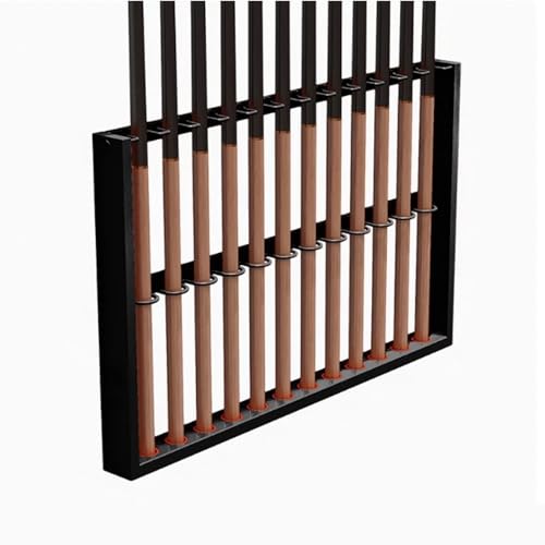 Wall Mount Pool Stick Holder Metal Cue Rack Black 60cm K7048