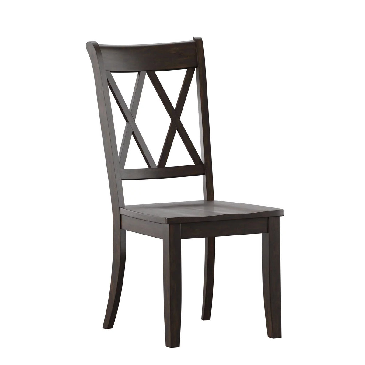 Set of 2 Antique Black Dining Chair M375223