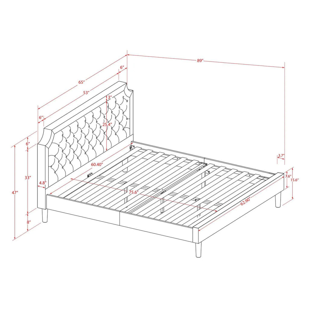 2-Piece Wood Queen Bedroom Set Y250727