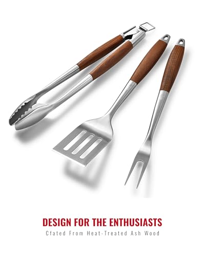 Extra Thick Stainless Steel BBQ Grilling Tools Set J817