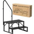 RV Steps with Handrail, 4 Steps Portable Anti-Slip B54565