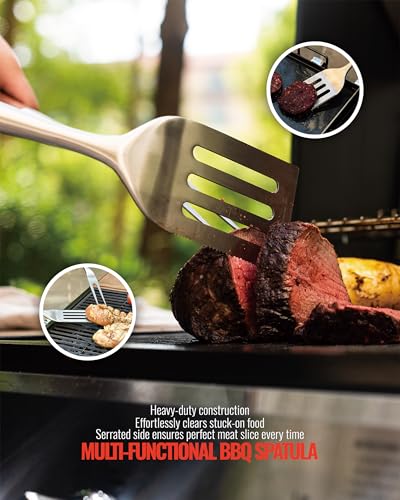 Extra Thick Stainless Steel BBQ Grilling Tools Set J817