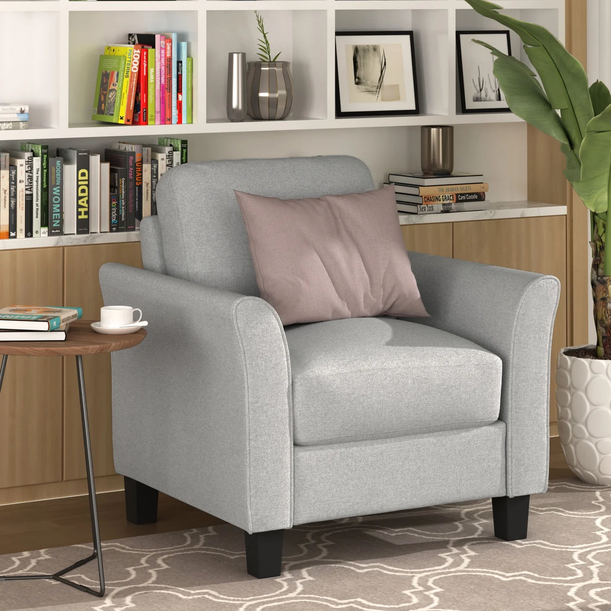 Light Gray Sofa Loveseat Chair 3-Seat Sofa F578