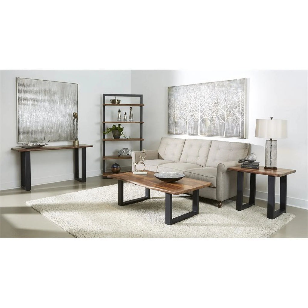 Wood and Metal End Table I42450