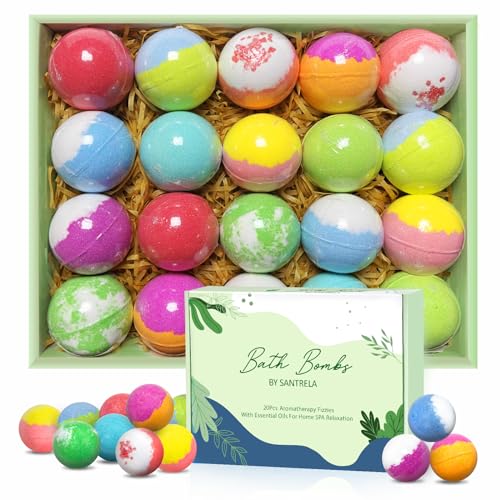 20 Organic Bath Bombs with Essential Oil F836981