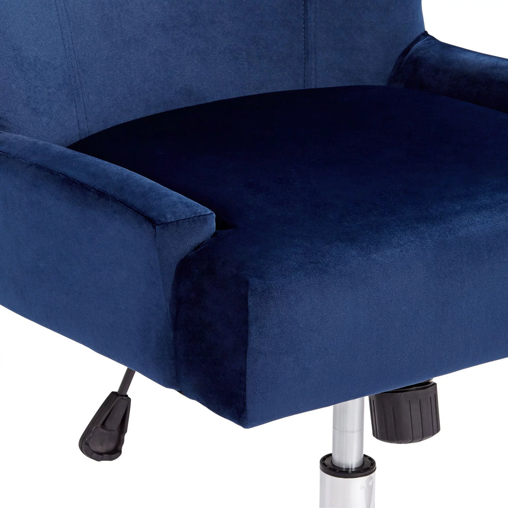 Blue Fabric Adjustable Office Chair F577