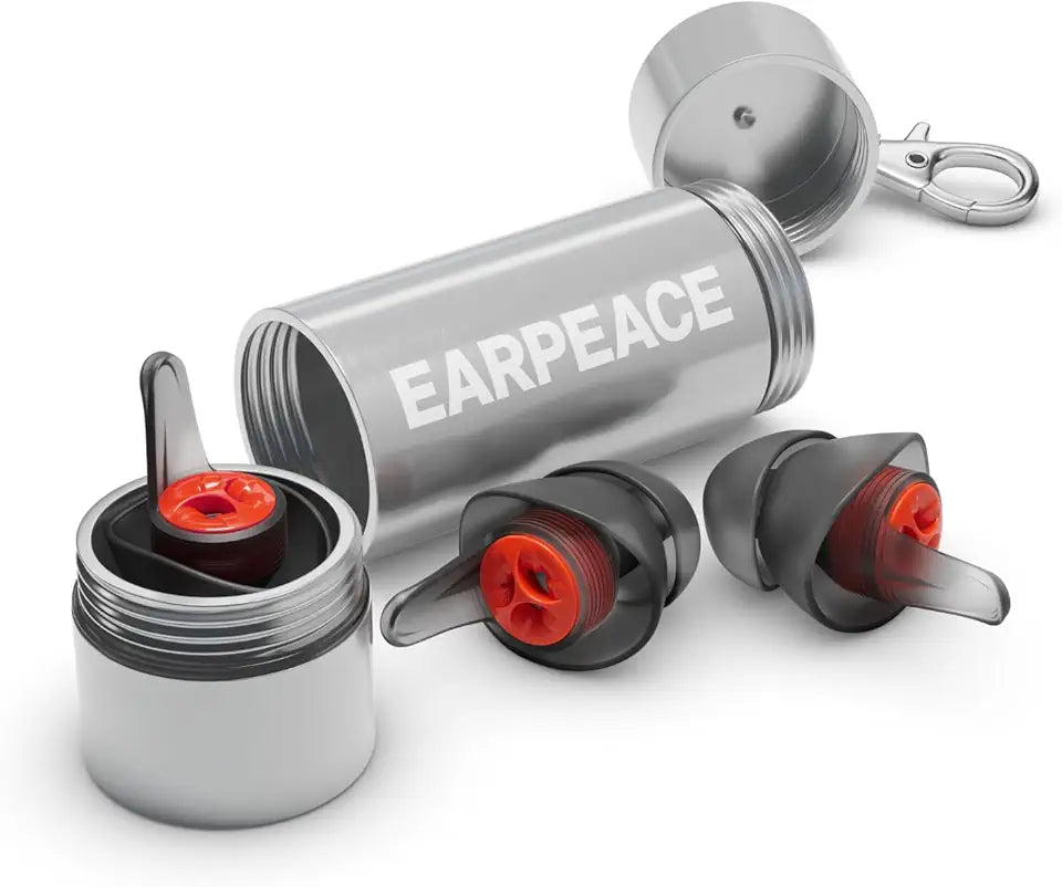 Motorcycle Ear Plugs with High Fidelity Filter and Case O8323