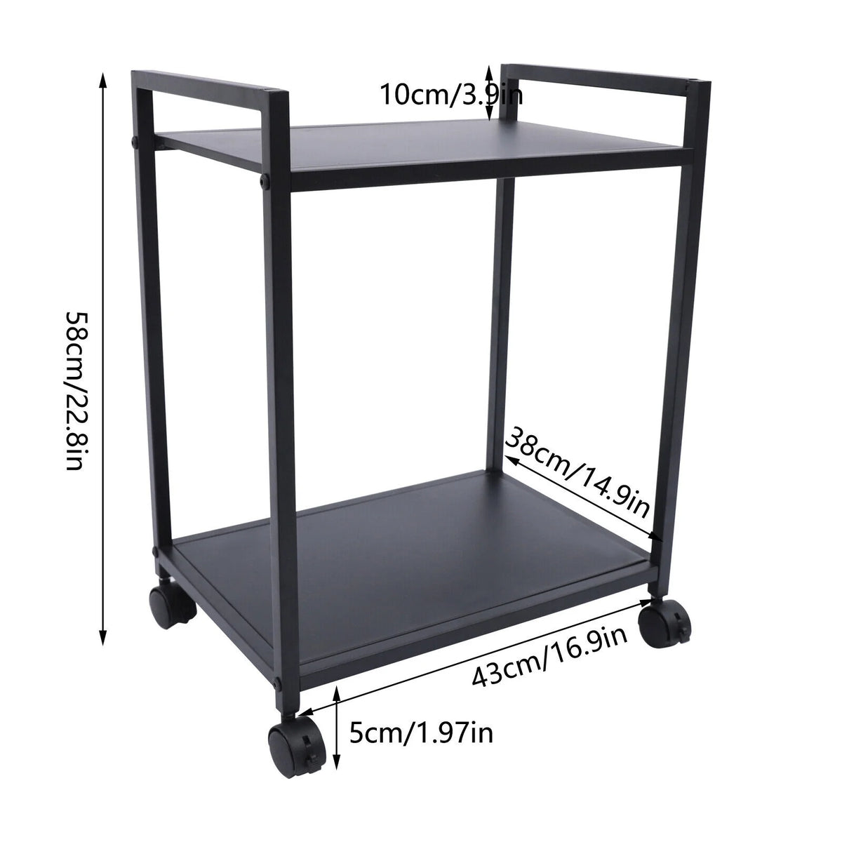 Computer Tower Stand with Lockable Wheels L294923