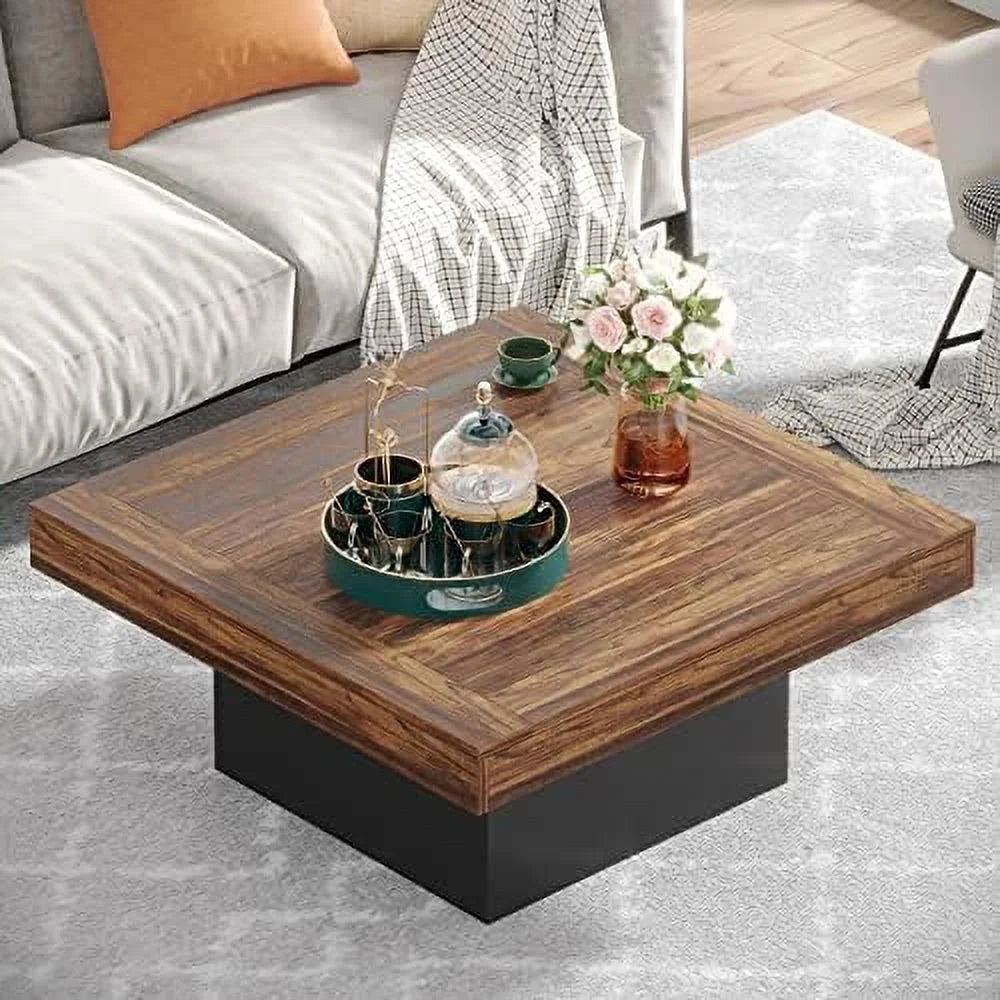 Square LED Engineered Wood Coffee Table V57197