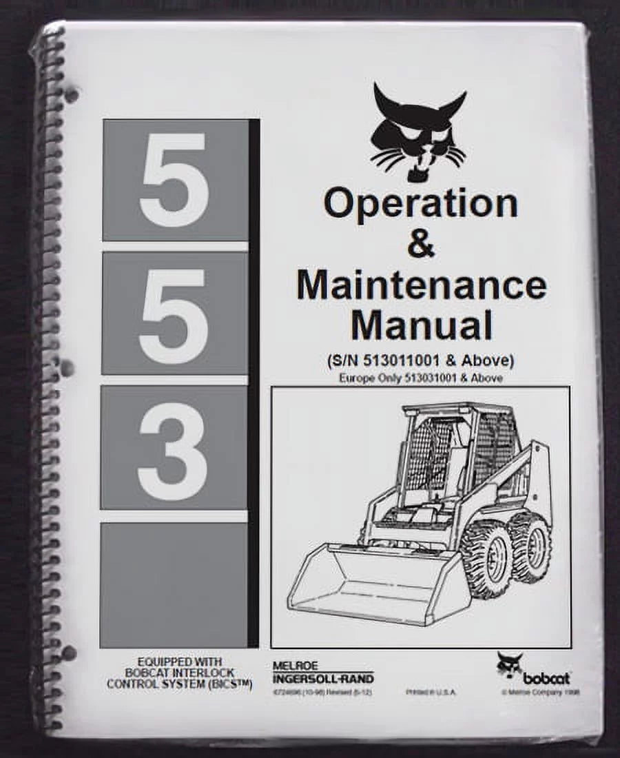 Skid Steer Operation & Maintenance Manual B125703