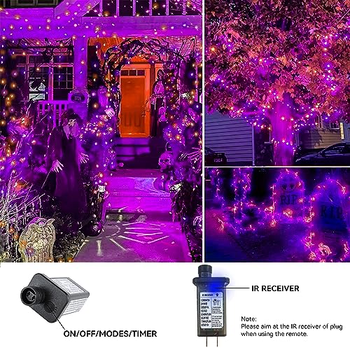 Purple and Orange 800LED 330FT String Lights C280724