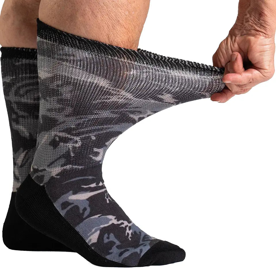 Non Binding Diabetic Crew Socks I418