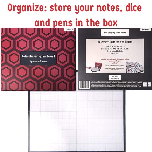Foldable Dry Erase Battle Grid Game Board 27x23 inches Y402