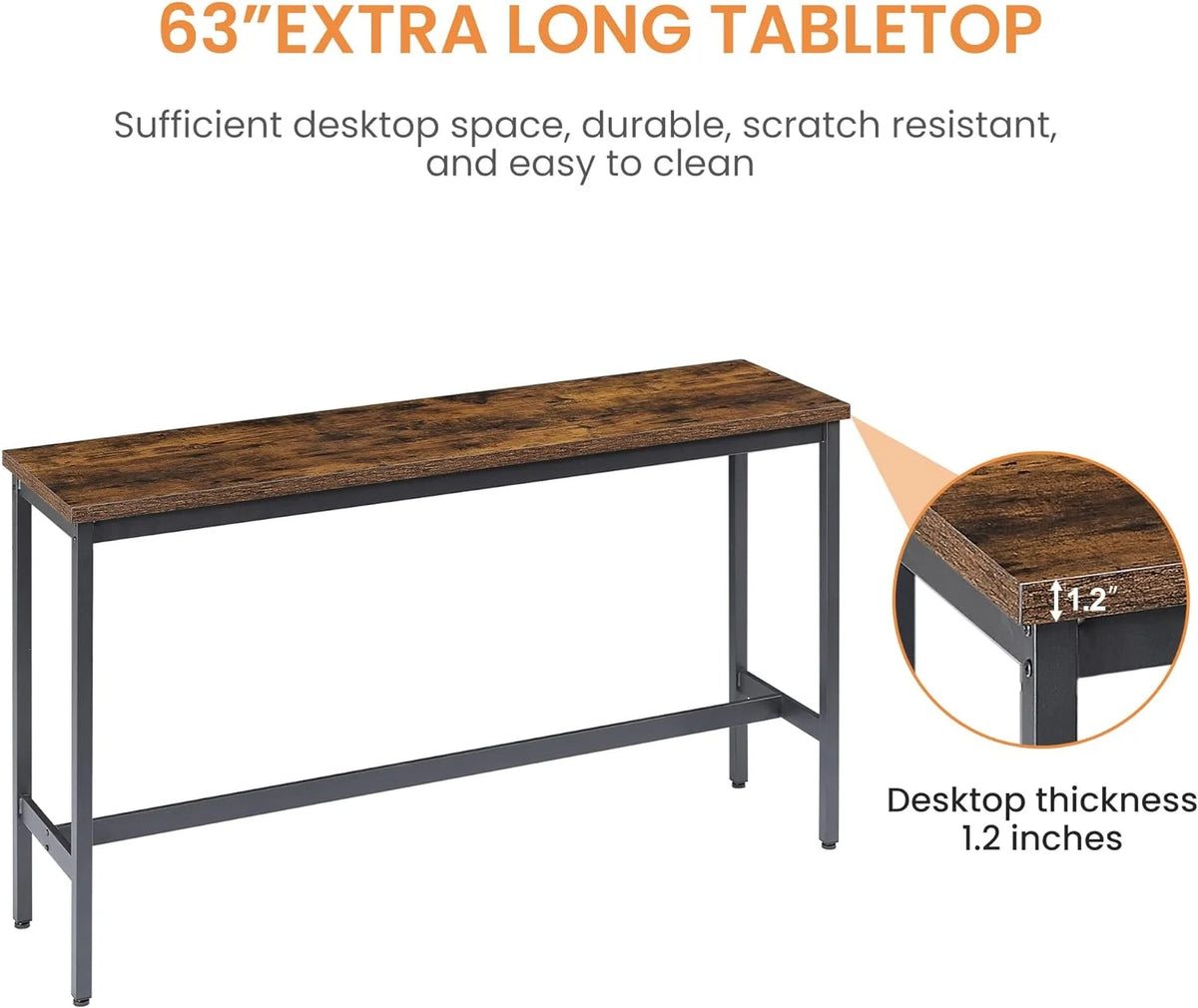 Wood Bar Table and Chairs Set for 3 A4707