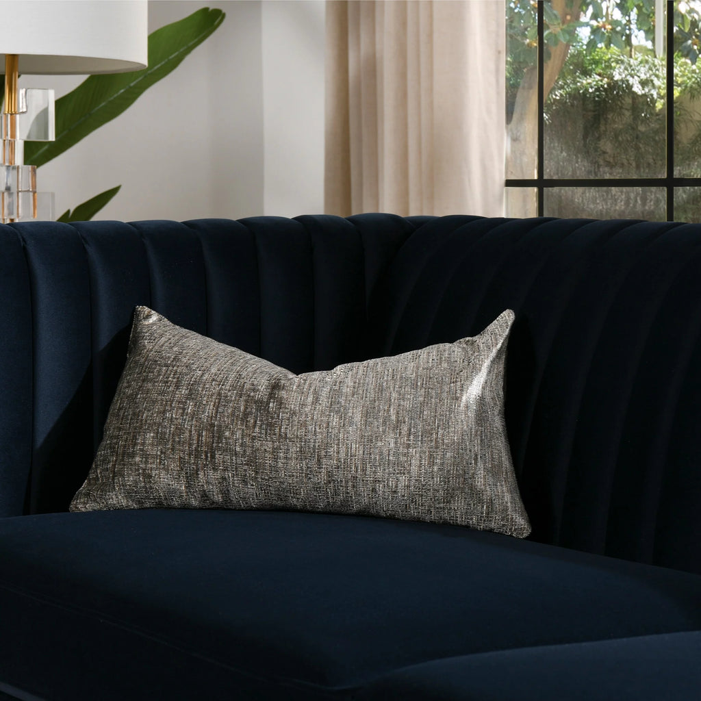 22" Feather Down Lumbar Throw Pillow Brilliant Cream N552535