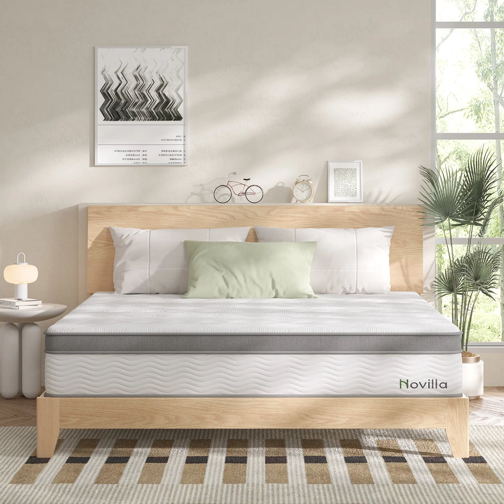 12" Gel Memory Foam Pocket Spring Hybrid Mattress, Queen Size O21109