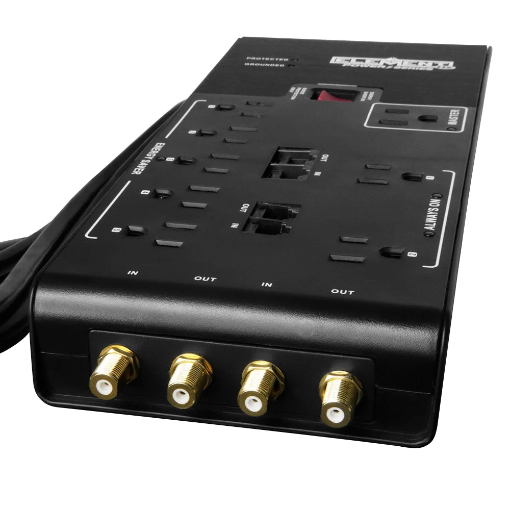 Smart Surge Protector 3600 Joules 8 Outlets 3-Prong Plug R6203
