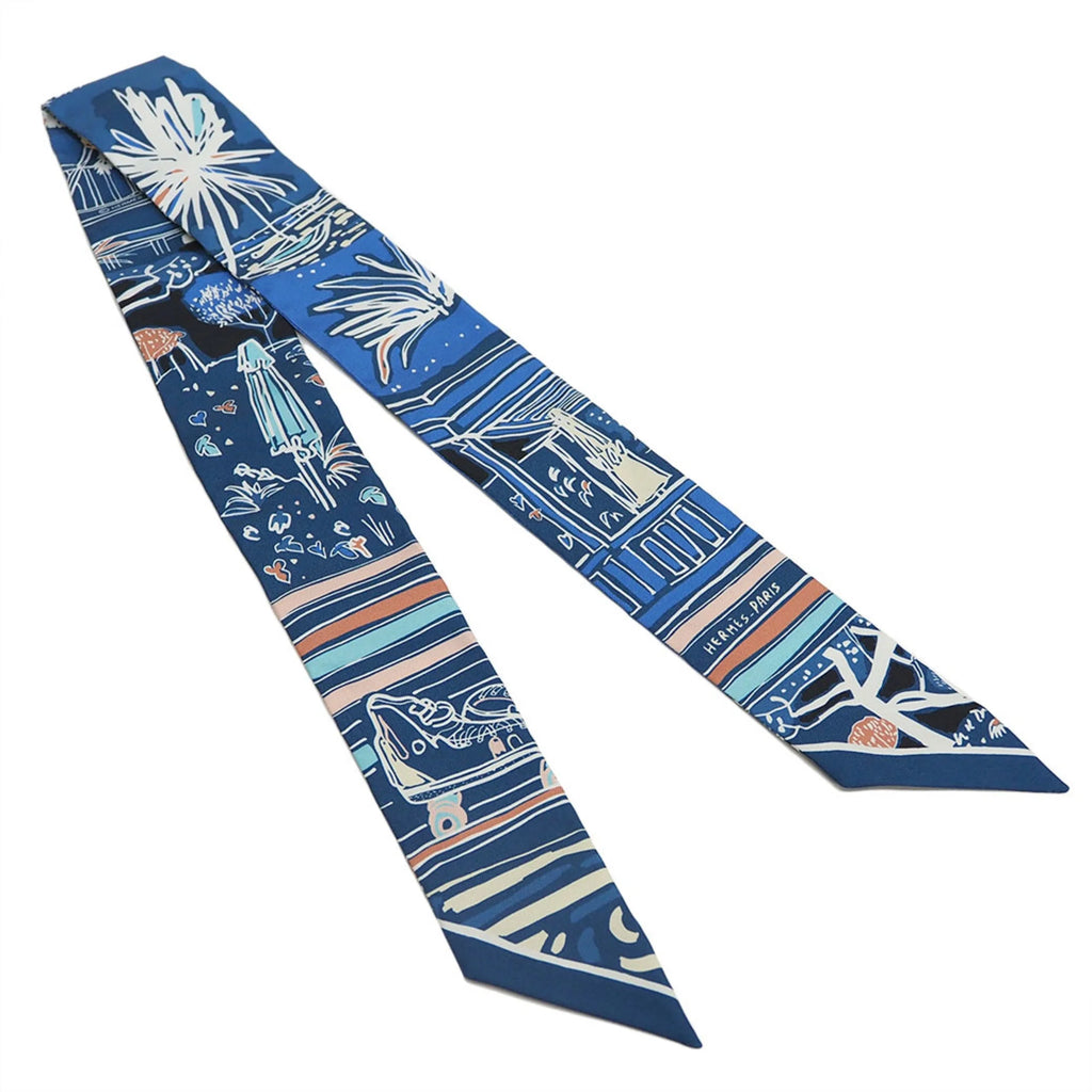 Blue Silk Scarf K32620