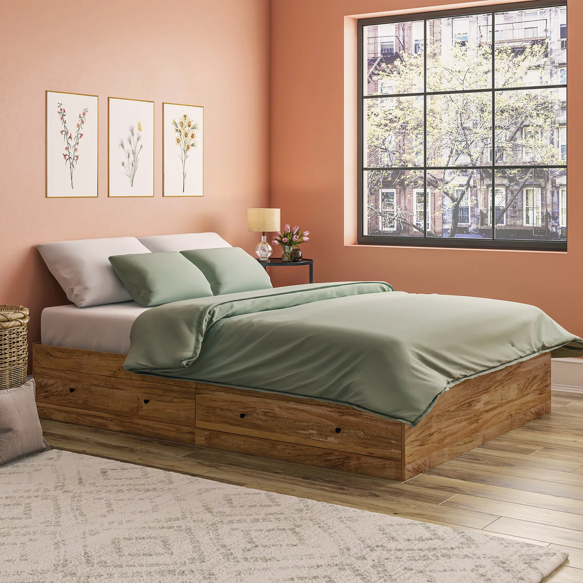 Queen Storage Platform Bed I606880
