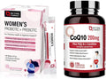 Probiotics Powder Supplement for Women & CoQ10-200mg with PQQ L-Carnitine & Omega-3s V9033