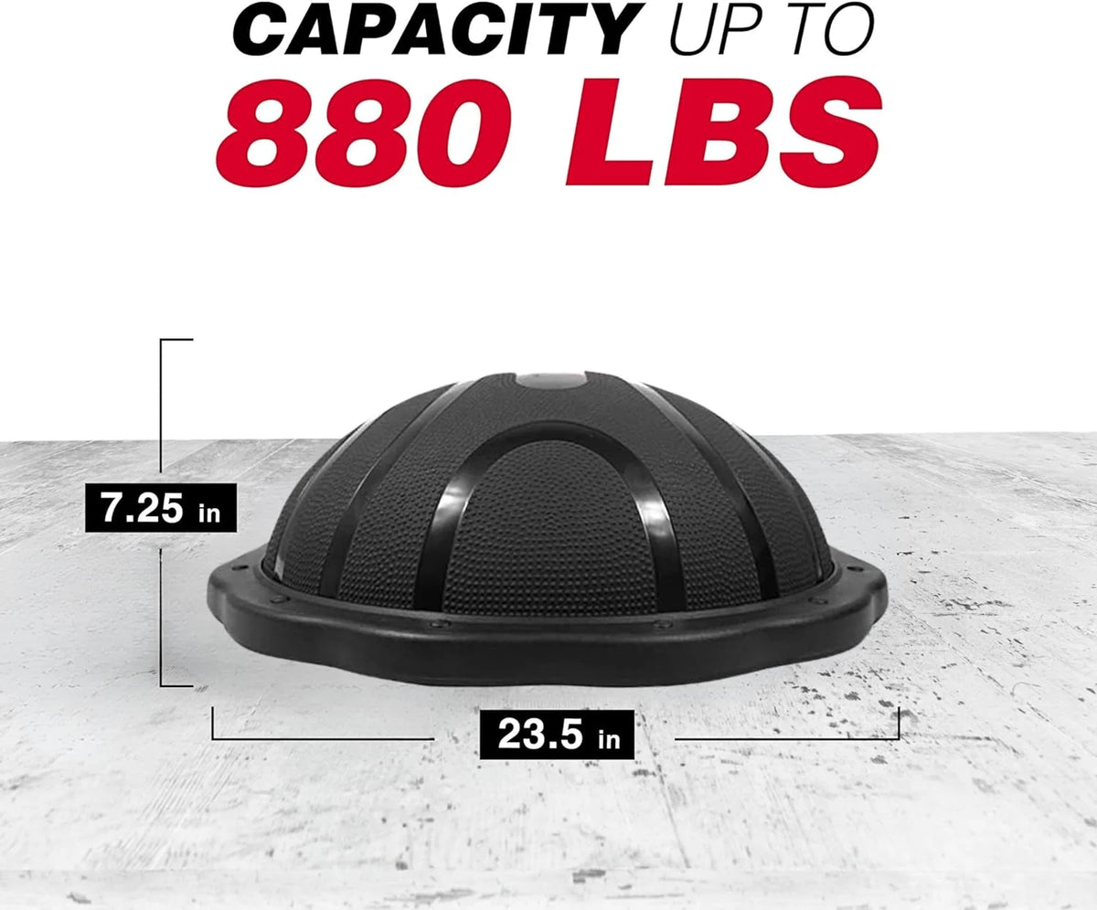 Half Ball Balance Trainer Black Matte T3627