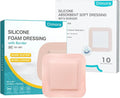 Silicone Super Absorbent Wound Dressings & Silicone Foam Dressing 4"x4" K920461