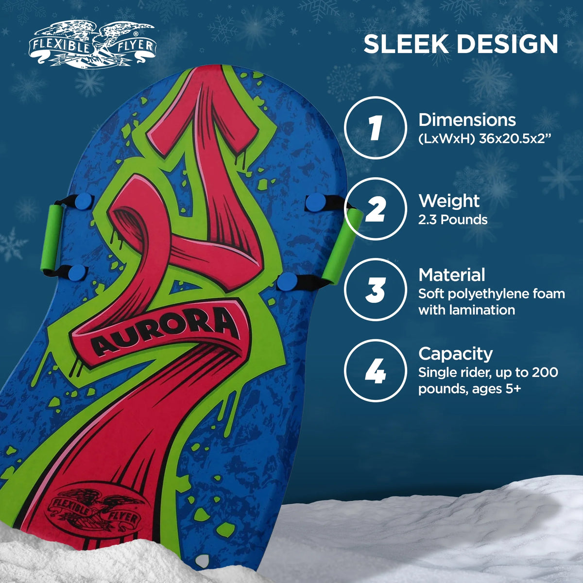 36" 1 Person Foam Snow Sled T290966