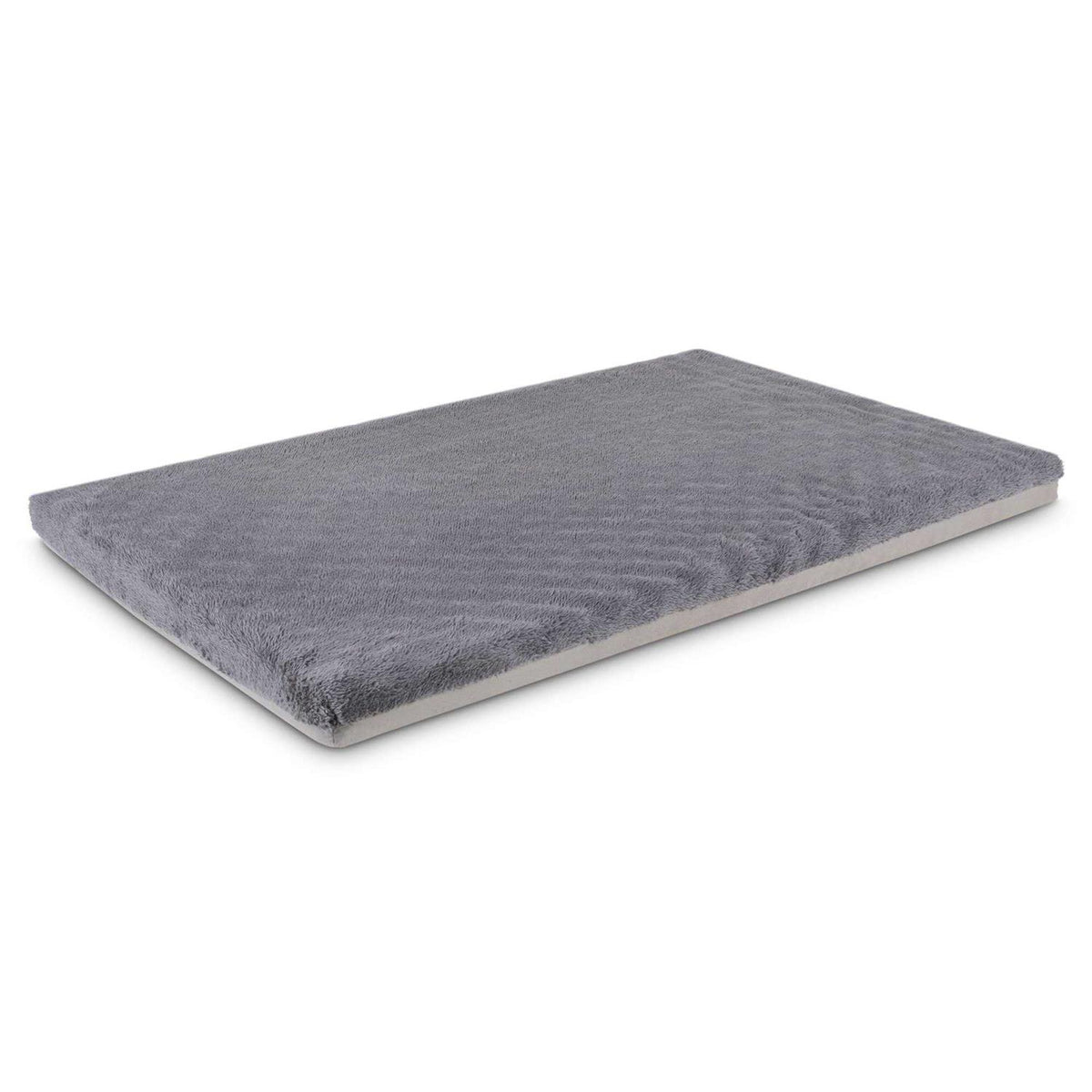 Dark Grey Foam Dog Crate Mat and Pet Bed V55386