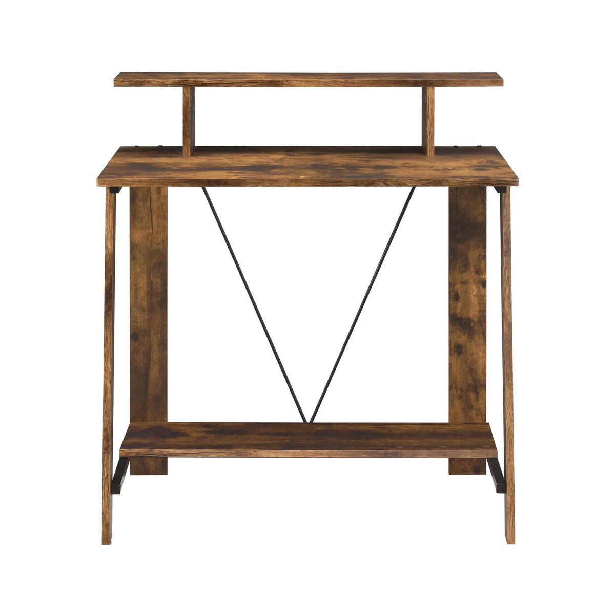 Weathered Oak and Black Writing Desk C755444