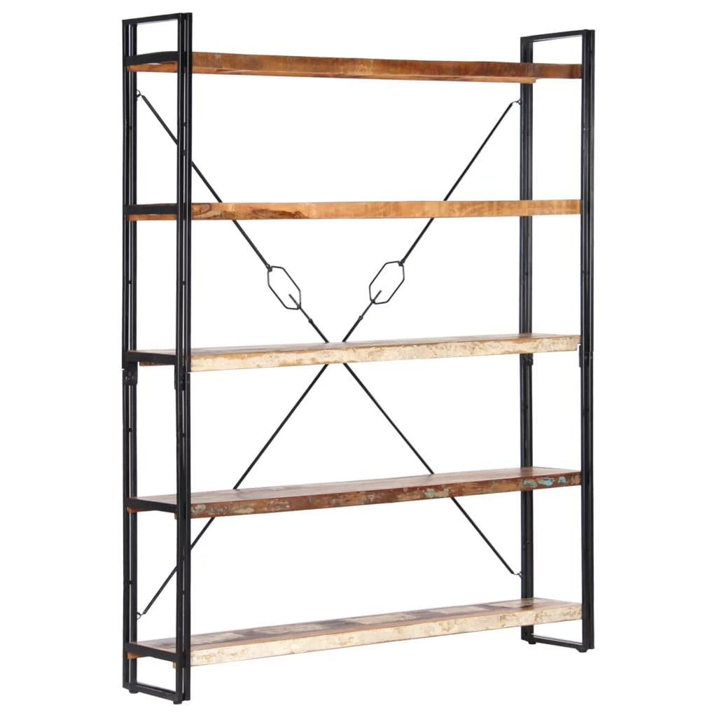5-Tier Solid Reclaimed Wood Bookcase O91360