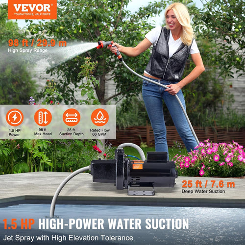 1.5 HP Cast Iron Shallow Well Jet Water Pump P423686