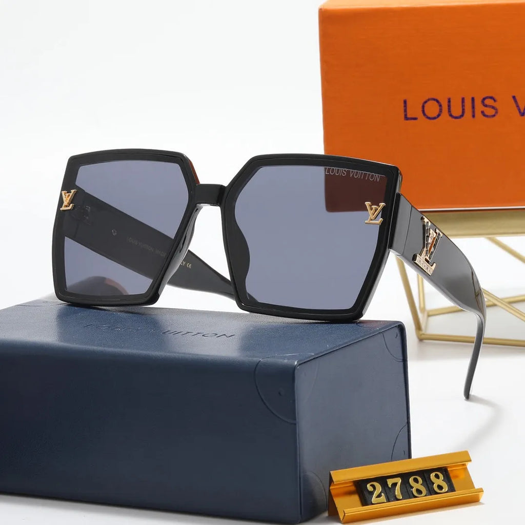 Square Rhinestone Polarized Sunglasses Z23410