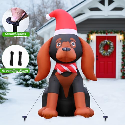 7FT Christmas Inflatable Snowman with LED Light O23615