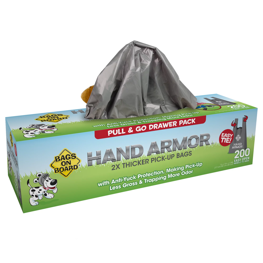 Extra Thick Multi Colored Dog Poop Bags with Easy Tie Handles, 200 Count S54791