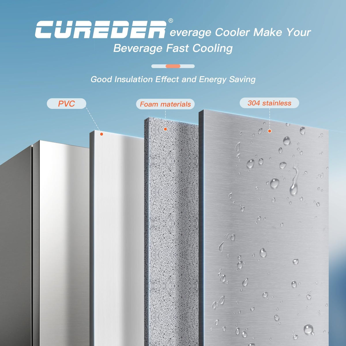 15 Inch Weather Proof Stainless Steel Outdoor Refrigerator Z454278