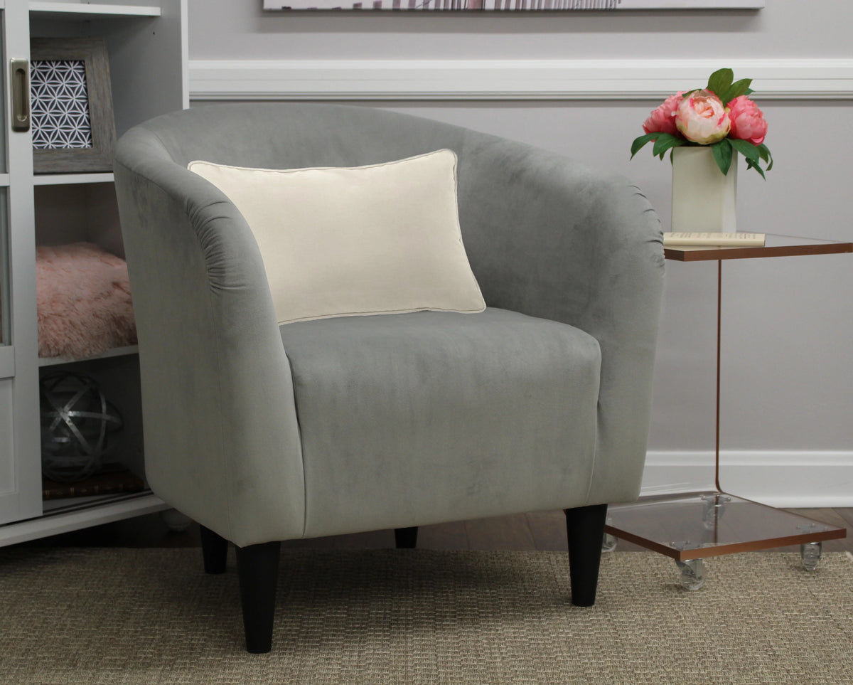 Dove Gray Microfiber Accent Chair G4462